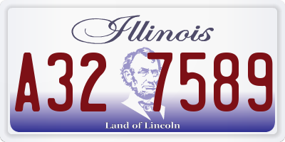 IL license plate A327589