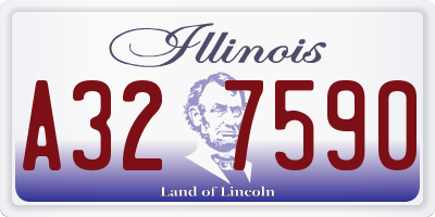 IL license plate A327590