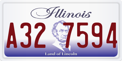 IL license plate A327594