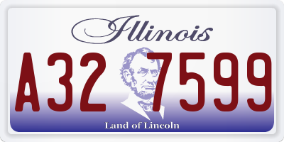 IL license plate A327599