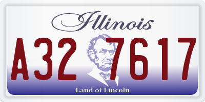 IL license plate A327617