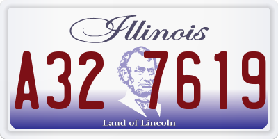 IL license plate A327619