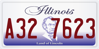 IL license plate A327623