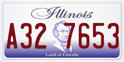 IL license plate A327653