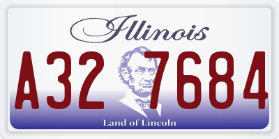 IL license plate A327684