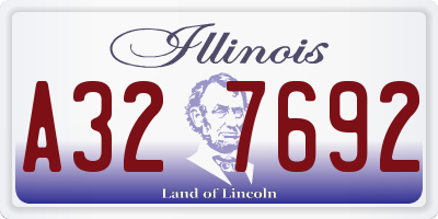 IL license plate A327692