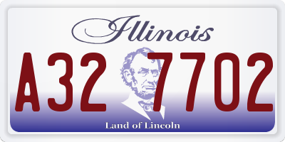 IL license plate A327702