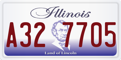 IL license plate A327705