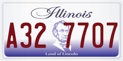 IL license plate A327707