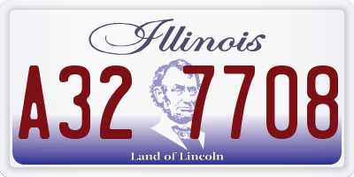 IL license plate A327708