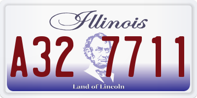 IL license plate A327711