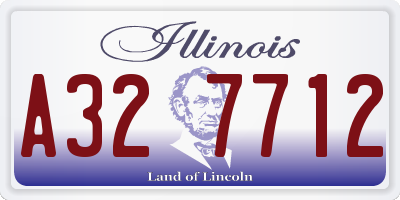 IL license plate A327712