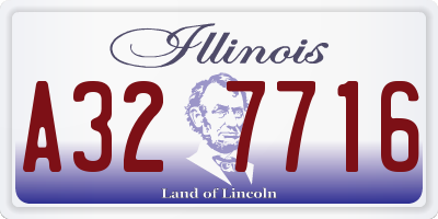 IL license plate A327716