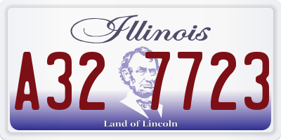 IL license plate A327723