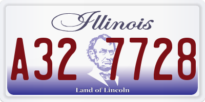 IL license plate A327728