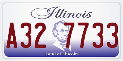 IL license plate A327733