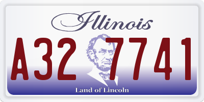 IL license plate A327741