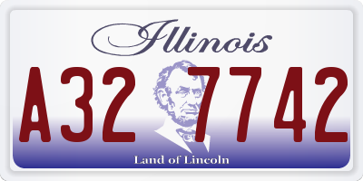 IL license plate A327742