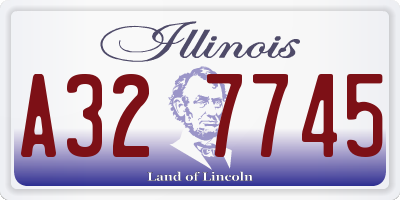 IL license plate A327745