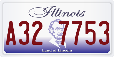 IL license plate A327753
