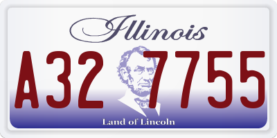 IL license plate A327755