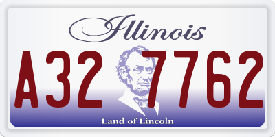 IL license plate A327762