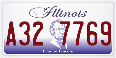 IL license plate A327769