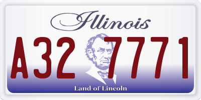 IL license plate A327771