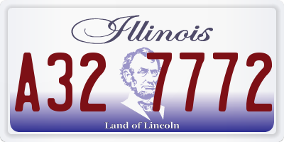 IL license plate A327772