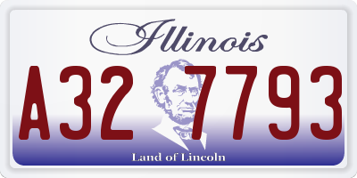 IL license plate A327793