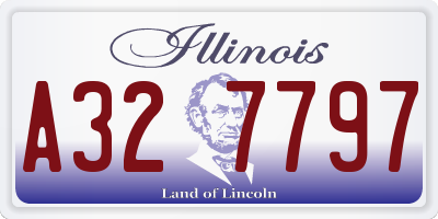 IL license plate A327797