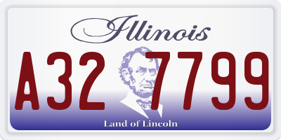 IL license plate A327799