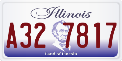 IL license plate A327817