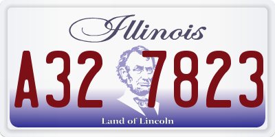 IL license plate A327823