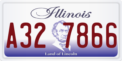 IL license plate A327866