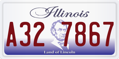 IL license plate A327867