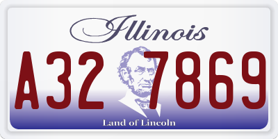 IL license plate A327869