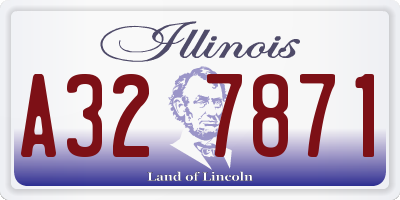 IL license plate A327871