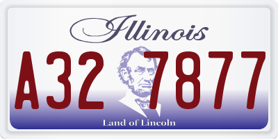 IL license plate A327877