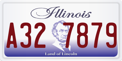 IL license plate A327879