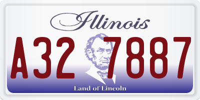 IL license plate A327887