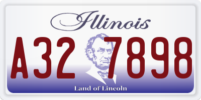 IL license plate A327898