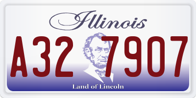 IL license plate A327907