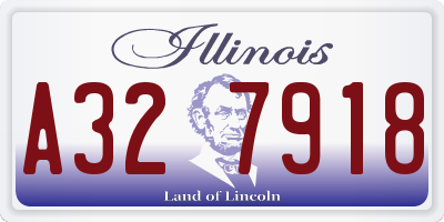 IL license plate A327918