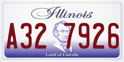IL license plate A327926