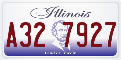 IL license plate A327927