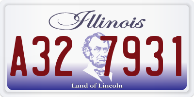 IL license plate A327931