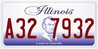 IL license plate A327932