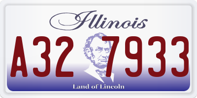 IL license plate A327933