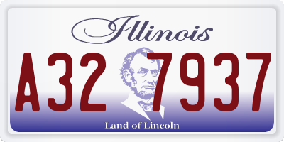 IL license plate A327937